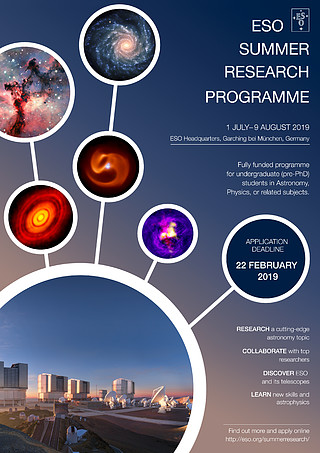 ESO Student Summer Research Programme 2019