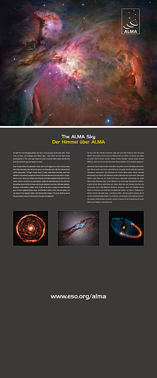 ALMA Sky Exhibition Panel (90 x 216 cm, English and German)