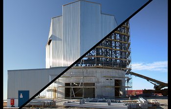 La construction de VISTA, le plus grand télescope de sondage du monde