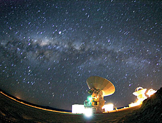 Milky Way above ALMA