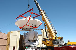 Assembly of Second European ALMA Antenna