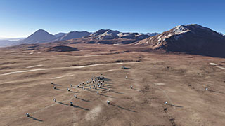 The future ALMA array on Chajnantor (artist’s rendering)