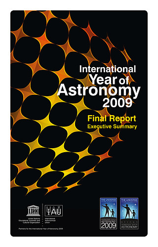 Front cover of the International Year of Astronomy 2009 Final Report Executive Summary