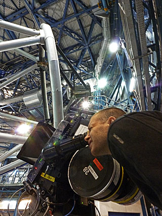 IMAX filmando en Paranal