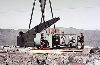 Assembly of the ESO 1-metre telescope