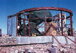 Assembling the ESO 1-metre telescope