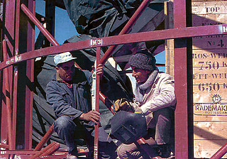 Assembling the ESO 1-metre telescope