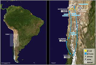 ESO sites in Chile