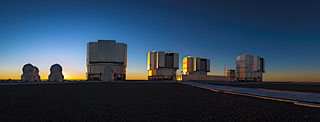 Solopgang ved Very Large Telescope