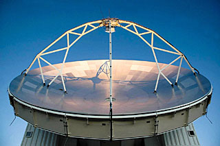 APEX Image Calendar, January 2010 — Last sun rays of the day hitting the antenna