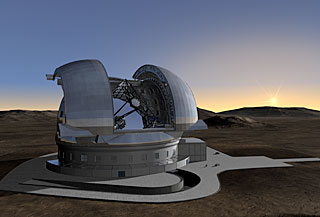 E-ELT in its Enclosure