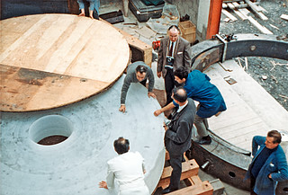 Building ESO 3.6-metre telescope