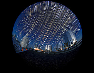 End of the night at Paranal Observatory
