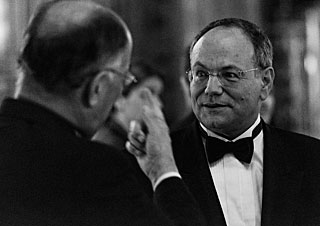 Jorge Melnick and Roberto Gilmozzi at the ESO 50th Anniversary Gala Event