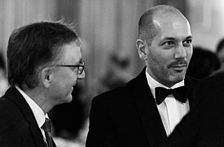 Richard Hook and Eric Emsellem at the ESO 50th Anniversary Gala Event