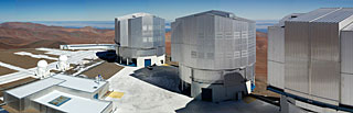 A plataforma de VLT em cima do Cerro Paranal