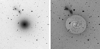 Spiral Pattern in Virgo Dwarf Galaxy