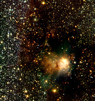 Infrared Wide Angle View of RCW 108 (Detail)
