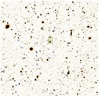 Faint, Distant Cluster of Galxies