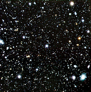 Colour-Composite of the Sky Field with Several High-Redshift Galaxies