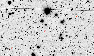 Sky Field in Which Comet Halley Was Observed 