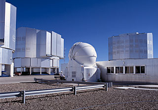  The AT1 and the domes of the 8.2-m Unit Telescopes