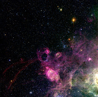 LMC Região perto da Nebulosa da Tarântula