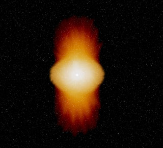 The Be Star Alpha Arae (Artist's Impression)