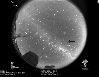 Meteor in a MASCOT image