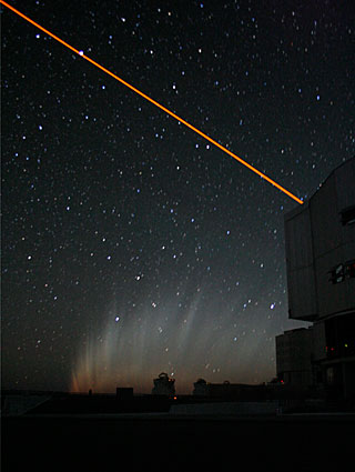 The Comet and the Laser