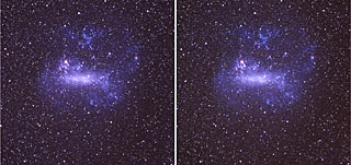 La Gran Nube de Magallanes antes y después de SN1987A
