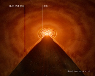The Growing-up of a Star: the disc around MWC 147