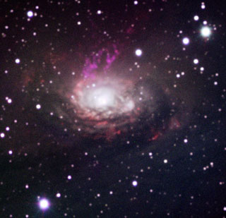 Galaxie v souhvězdí Kružítka