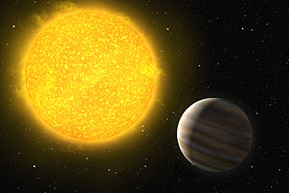 A Planet Around a Hot Star