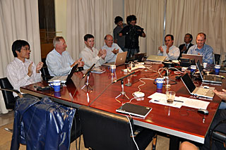 Celebration of the first antenna acceptance by the ALMA Observatory