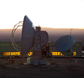 The two ALMA antennas