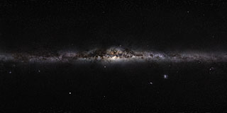 O panorama da Via Láctea