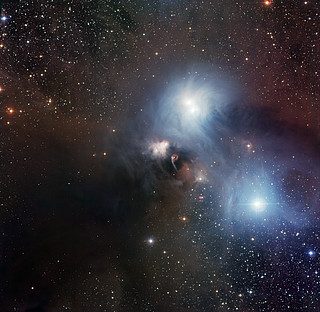 The R Coronae Australis region imaged with the Wide Field Imager at La Silla
