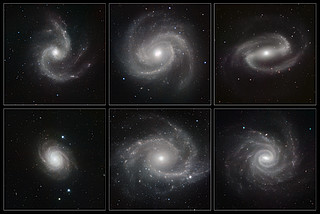 Una galería de galaxias espirales fotografiadas en luz infrarroja por HAWK-I (versión sin textos)