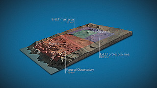 Land around E-ELT and VLT (artist’s impression)