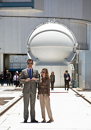 The Prince and Princess of Asturias during their visit to ESO's Paranal Observatory