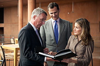 The Prince and Princess of Asturias during their visit to ESO's Paranal Observatory