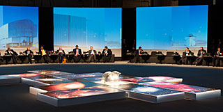 Imágenes de ESO y maqueta del E-ELT en la Cumbre CELAC-EU en Santiago