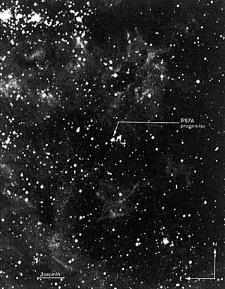 The star that exploded on February 23 in the Large Magellanic Cloud