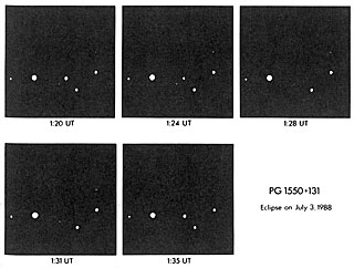 An eclipse of PG 1550+131
