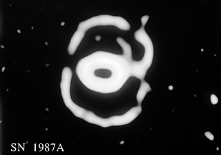 Prstencová mlhovina kolem SN 1987A
