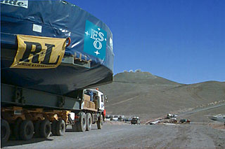 Arrival at Paranal