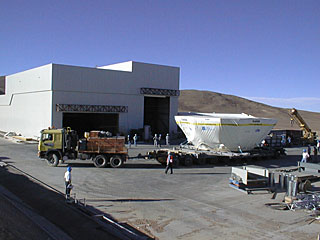 Arrival of the VLT M1 Mirror Cell