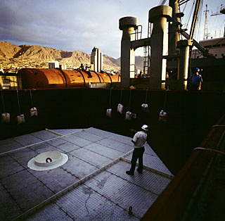 Arriving at Antofagasta