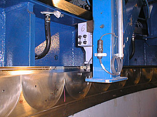 Close-up of the azimuthal encoder on UT1